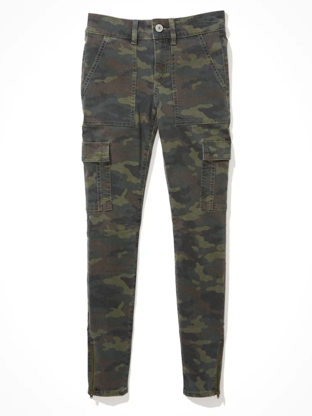 AE Ne(x)t Level Low-Rise Cargo Camo Jegging LIKE NEW 10 X SHORT